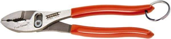 Proto - 6-1/2" OAL, 1-27/64" Jaw Length, 1-1/4" Jaw Width, Tethered, Slip Joint Pliers - 2 Positions, Slip Joint Head, Slip Joint Plier Tool - A1 Tooling