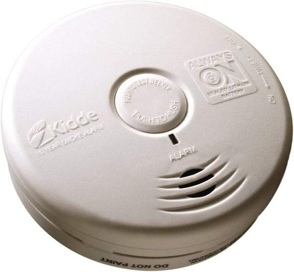 Kidde - 1.6 Inch Long x 5.22 Inch Wide x 5.22 Inch Diameter, Smoke Alarm - 85 dB Decibel Rating, Lithium Battery Included, Wall or Indicating Light, Tamper Resistant - A1 Tooling