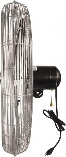 Industrial Circulation Fan: 120V, 1/4 hp, 1.6 to 1.9A, 1 Phase, 3 Speed, Back Mount