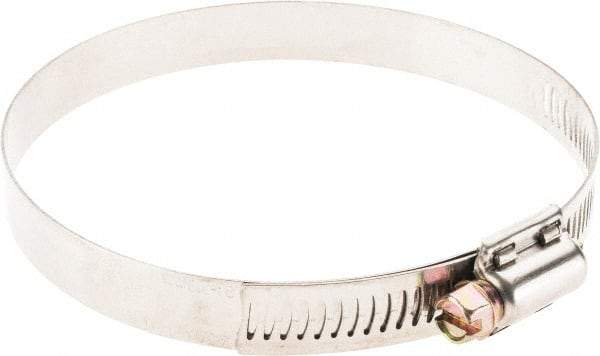 Value Collection - SAE Size 60, 3-5/16 to 4-1/4" Diam, Stainless Steel Worm Drive Clamp - 1/2" Wide - A1 Tooling