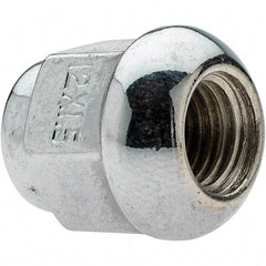 Value Collection - M12-1.5 Chrome Finish Acorn Wheel Nut - 19mm Hex, 24.5mm Overall Length, 60° Seat Angle - A1 Tooling