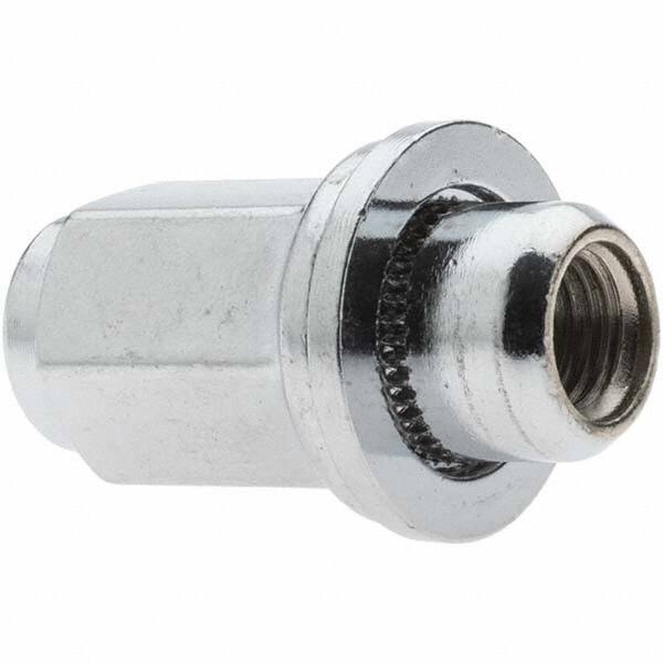 Value Collection - M12-1.5 Chrome Finish Mag Wheel Nut - 21mm Hex, 47mm Overall Length - A1 Tooling