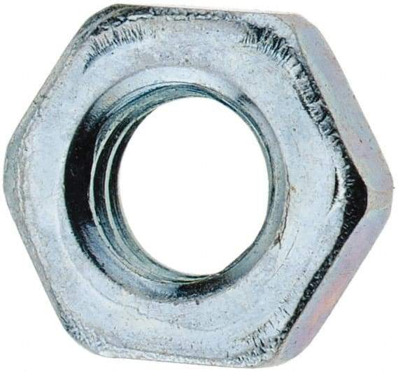 Import - M4x0.70 Metric Coarse Steel Right Hand Hex Jam Nut - 7mm Across Flats, 2.2mm High, Zinc-Plated Finish - A1 Tooling