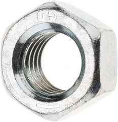 Value Collection - 5/8-11 UNC Steel Right Hand Hex Nut - 15/16" Across Flats, 35/64" High, Zinc-Plated Finish - A1 Tooling