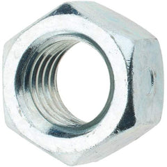 Value Collection - 5/8-11 UNC Grade 2 Two Way Lock Nut with Distorted Thread - 15/16" Width Across Flats, 35/64" High, Zinc-Plated Finish - A1 Tooling