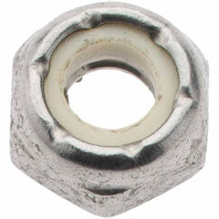 Value Collection - 1/4-20 UNC 18-8 Hex Lock Nut with Nylon Insert - 7/16" Width Across Flats, 13/64" High, Uncoated - A1 Tooling