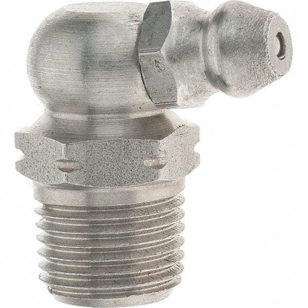 Value Collection - 90° Head Angle, 1/8-27 Stainless Steel Standard Grease Fitting - A1 Tooling