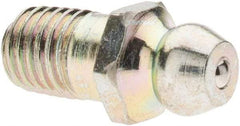 Value Collection - Straight Head Angle, 1/4-28 Taper Thread Grease Fitting - Zinc Plated Finish - A1 Tooling