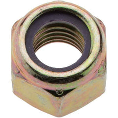 Value Collection - 1/2-13 UNC Grade 8 Hex Lock Nut with Nylon Insert - 3/4" Width Across Flats, 39/64" High, Zinc Yellow Dichromate Finish - A1 Tooling