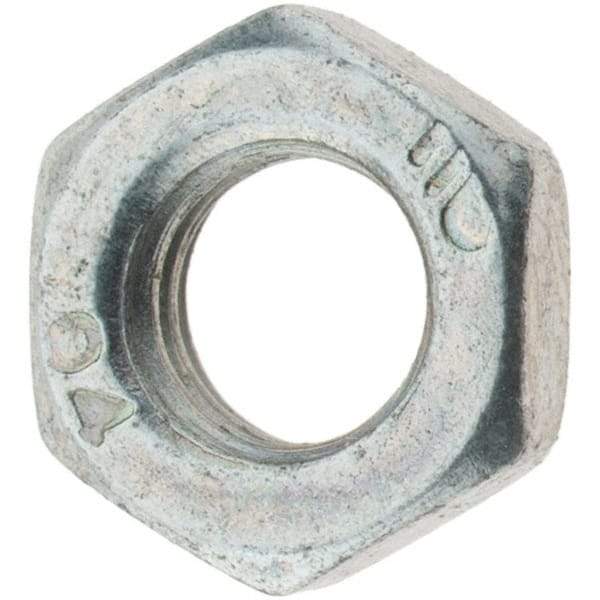 Import - M5x0.80 Metric Coarse Steel Right Hand Hex Jam Nut - 8mm Across Flats, 2.7mm High, Zinc-Plated Finish - A1 Tooling