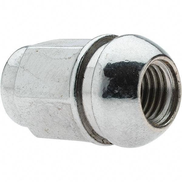 Value Collection - M12-1.5 Chrome Finish Capped Wheel Nut - 19mm Hex, 35mm Overall Length - A1 Tooling