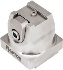 Raptor Workholding - 2" High x 2.07" Wide x 2.07" Long Dovetail Vise - 3/4" Jaw Opening Capacity, 1/8" High x 1.26" Wide Jaw, For 4 & 5 Axis Workholding Systems - A1 Tooling