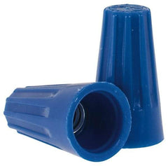 Ideal - 2, 22 to 3, 16 AWG, 300 Volt, Flame Retardant, Standard Twist on Wire Connector - Blue, 221°F - A1 Tooling