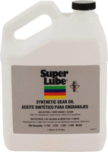 Synco Chemical - 1 Gal Plastic Bottle, Synthetic Gear Oil - -40°F to 450°F, 680 St Viscosity at 40° C, ISO 680 - A1 Tooling