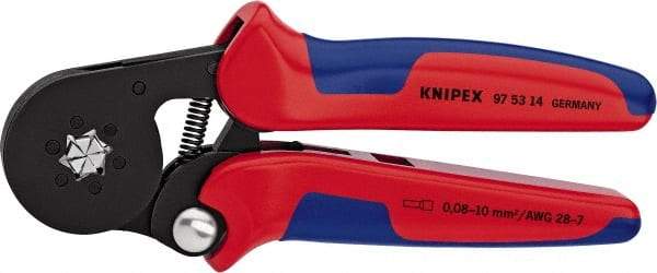 Knipex - 7-1/8" OAL Crimping Pliers - Plastic PVC Handle - A1 Tooling