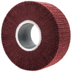 3M - 8" Diam Aluminum Oxide Finishing Flap Wheel - 3" Hole, 3" Wide, Density 5, Nonwoven, Fine Grade, 3,200 Max RPM - A1 Tooling