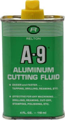 Relton - A-9, 4 oz Bottle Cutting Fluid - Semisynthetic, For Broaching, Drilling, Milling, Reaming, Sawing, Tapping, Threading - A1 Tooling