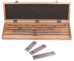 SPI - 8 Piece, 5 to 20", Grade 0, Steel Gage Block Set - Rectangular, 0.000007, 0.000008, 0.000009, 0.00001, 0.000012, 0.000014, 0.000016, 0.000018, 0.00002, 0.000024, 0.000028, 0.000036, 0.00004" Tolerance - A1 Tooling