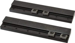 Mitee-Bite - 2 Piece, 5-3/4 x 1-1/4" Magnetic Chuck Gripping Rails - 0.58" High, Carbon Steel, Black Oxide Finish - A1 Tooling