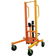 Wesco Industrial Products - 880 Lb Load Capacity, 30 & 55 Gal Drum Truck - 54-3/4" Wide x 71-1/4" High, 4 Steel Wheels - A1 Tooling