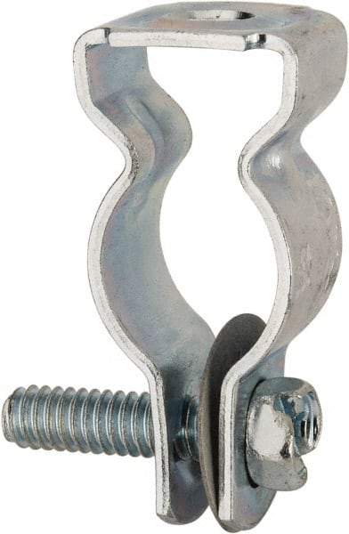 Cooper B-Line - Steel Rigid/EMT Conduit Hanger with Bolt - 1/2" EMT, 1/2" Rigid, 1/4" Rod, Zinc Plated Finish - A1 Tooling