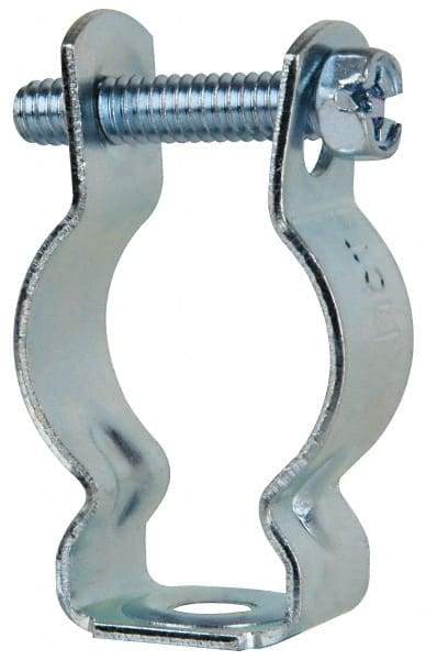 Cooper B-Line - Steel Rigid/EMT Conduit Hanger with Bolt - 3/4" EMT, 3/4" Rigid, 1/4" Rod, Zinc Plated Finish - A1 Tooling