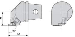 Kennametal - Insert Style NG 3L, 40mm Head Length, Left Hand Cut, Internal Modular Threading Cutting Unit Head - System Size KM32, 22mm Center to Cutting Edge, Series Top Notch - A1 Tooling