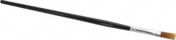 PRO-SOURCE - #6 Nylon Artist's Paint Brush - 1/4" Wide, 1/2" Bristle Length, 5-1/2" Wood Handle - A1 Tooling