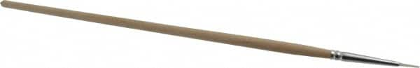 PRO-SOURCE - #0 Taklon Artist's Paint Brush - 5/64" Wide, 5/16" Bristle Length, 5-1/2" Wood Handle - A1 Tooling