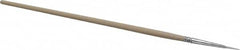 PRO-SOURCE - #1 Taklon Artist's Paint Brush - 3/32" Wide, 3/8" Bristle Length, 5-1/2" Wood Handle - A1 Tooling