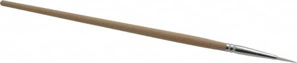 PRO-SOURCE - #2 Taklon Artist's Paint Brush - 3/32" Wide, 7/16" Bristle Length, 5-1/2" Wood Handle - A1 Tooling