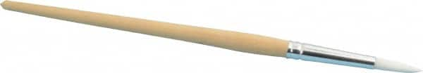 PRO-SOURCE - #8 Taklon Artist's Paint Brush - 7/32" Wide, 7/8" Bristle Length, 5-1/2" Wood Handle - A1 Tooling