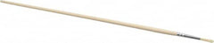 PRO-SOURCE - #1 Pig/Boar Artist's Paint Brush - 1/8" Wide, 11/16" Bristle Length, 9-1/2" Wood Handle - A1 Tooling