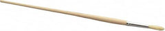 PRO-SOURCE - #5 Pig/Boar Artist's Paint Brush - 9/32" Wide, 1-1/16" Bristle Length, 9-1/2" Wood Handle - A1 Tooling