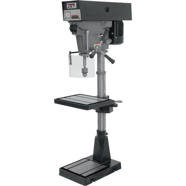 Jet - 15" Swing, Step Pulley Drill Press - 6 Speed, 1 hp, Single Phase - A1 Tooling