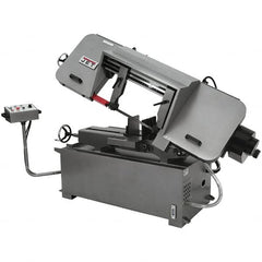 Jet - 12 x 35" Max Capacity, Semi-Automatic Variable Speed Pulley Horizontal Bandsaw - 82 to 262 SFPM Blade Speed, 230 Volts, 45°, 3 hp, 3 Phase - A1 Tooling