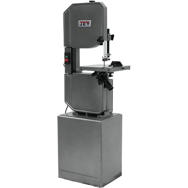 Jet - 13-1/2 Inch Throat Capacity, Variable Speed Pulley Vertical Bandsaw - 2600 (Wood), 90 to 340 (Metal) SFPM, 1 HP, Single Phase - A1 Tooling