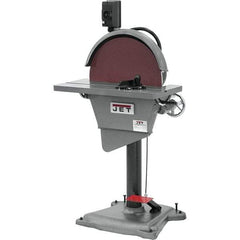 Jet - 20 Inch Diameter, 1,725 RPM, 3 Phase Disc Sanding Machine - 3 HP, 230 Volts, 27-1/2 Inch Long x 10-1/2 Inch Wide, 30 Inch Overall Length x 53 Inch Overall Height - A1 Tooling