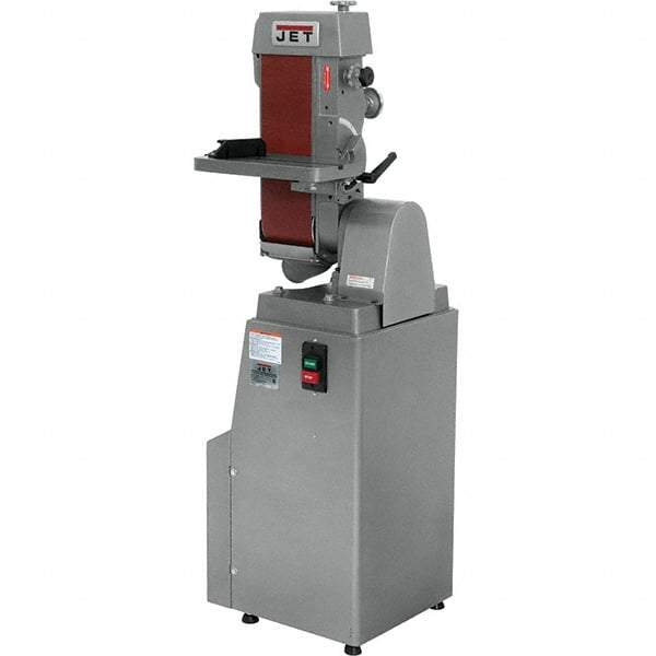 Jet - 48 Inch Long x 6 Inch Wide Horizontal and Vertical Belt Sanding Machine - 2,850 Ft./min Belt Speed, 1-1/2 Hp, Single Phase - A1 Tooling