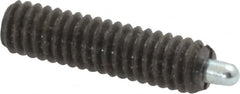 Vlier - 8-32, 5/8" Thread Length, 3/32" Plunger Projection, Steel Threaded Spring Plunger - A1 Tooling