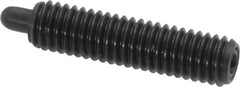 Vlier - 10-32, 3/4" Thread Length, 1/8" Plunger Projection, Steel Threaded Spring Plunger - 0.091 - 0.092" Max Plunger Diam, 3/4" Plunger Length, 2.9 Lb Init End Force, 11.1 Lb Final End Force - A1 Tooling