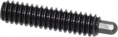 Vlier - 1/4-20, 1" Thread Length, 3/16" Plunger Projection, Steel Threaded Spring Plunger - 1/8 (Hex)" Max Plunger Diam, 1" Plunger Length, 1 Lb Init End Force, 4 Lb Final End Force, 1/8" Hex - A1 Tooling