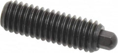 Vlier - 3/8-16, 1-1/8" Thread Length, 3/16" Plunger Projection, Steel Threaded Spring Plunger - 3/16 (Hex)" Max Plunger Diam, 1-1/8" Plunger Length, 2.8 Lb Init End Force, 7.2 Lb Final End Force, 3/16" Hex - A1 Tooling