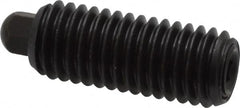 Vlier - 1/2-13, 1-1/4" Thread Length, 1/4" Plunger Projection, Steel Threaded Spring Plunger - 1/4 (Hex)" Max Plunger Diam, 1-1/4" Plunger Length, 6.6 Lb Init End Force, 17.4 Lb Final End Force, 1/4" Hex - A1 Tooling