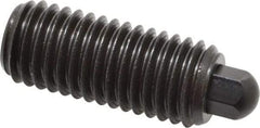 Vlier - 5/8-11, 1-1/2" Thread Length, 5/16" Plunger Projection, Steel Threaded Spring Plunger - 5/16 (Hex)" Max Plunger Diam, 1-1/2" Plunger Length, 10.5 Lb Init End Force, 25.5 Lb Final End Force, 5/16" Hex - A1 Tooling