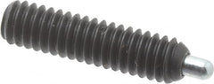 Vlier - 8-32, 5/8" Thread Length, 3/32" Plunger Projection, Steel Threaded Spring Plunger - 0.069 - 0.07" Max Plunger Diam, 5/8" Plunger Length, 0.7 Lb Init End Force, 2.3 Lb Final End Force, 0.063" Hex - A1 Tooling