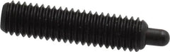 Vlier - 10-32, 3/4" Thread Length, 1/8" Plunger Projection, Steel Threaded Spring Plunger - 0.091 - 0.092" Max Plunger Diam, 3/4" Plunger Length, 2.9 Lb Init End Force, 11.1 Lb Final End Force, 0.063" Hex - A1 Tooling