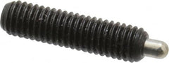 Vlier - 10-32, 3/4" Thread Length, 1/8" Plunger Projection, Steel Threaded Spring Plunger - 0.091 - 0.092" Max Plunger Diam, 3/4" Plunger Length, 1.3 Lb Init End Force, 2.7 Lb Final End Force, 0.063" Hex - A1 Tooling