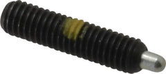 Vlier - 10-32, 3/4" Thread Length, 1/8" Plunger Projection, Steel Threaded Spring Plunger - 0.091 - 0.092" Max Plunger Diam, 3/4" Plunger Length, 1.3 Lb Init End Force, 2.7 Lb Final End Force, 0.063" Hex - A1 Tooling