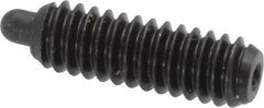 Vlier - 1/4-20, 3/4" Thread Length, 1/8" Plunger Projection, Steel Threaded Spring Plunger - 0.117 - 0.118" Max Plunger Diam, 3/4" Plunger Length, 2 Lb Init End Force, 9 Lb Final End Force, 0.079" Hex - A1 Tooling